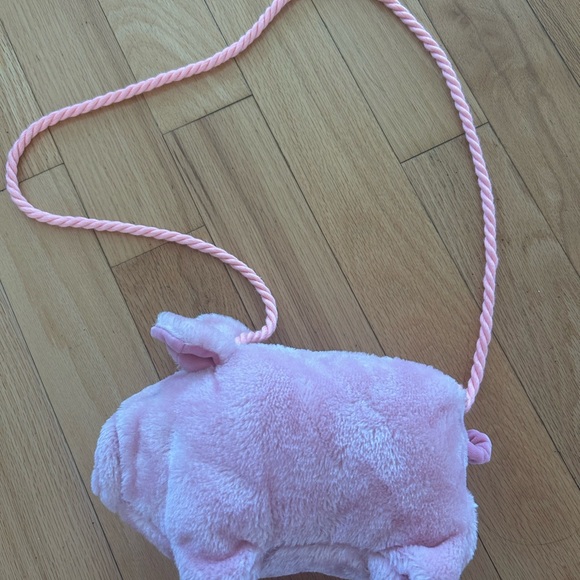 Pink Plush Piggy Kids Bag - Picture 1 of 5